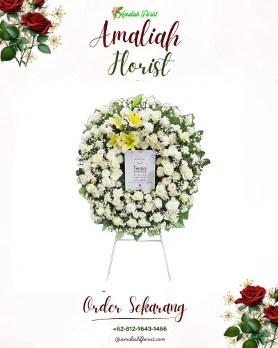 Krans Bunga Duka Cita di Tegalmanggung